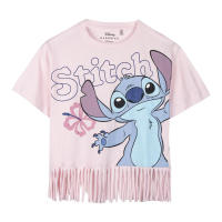 Camiseta Infantil Cerda Group Lilo & Stitch Manga Corta Flecos Disney - Ropa Textil Varias Tallas - Producto Oficial - details 1
