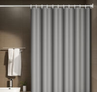 Cortina de Ducha Cortina de Baño Poliéster Impermeable Cortina Bañera with 12 Ganchos para Ducha y Baño 180/200x200CM - details 3