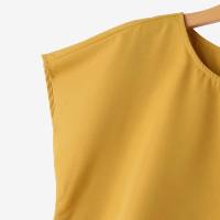Vestido Mini De Color Bloque ZANZEA Para Mujer Estilo Casual Asimétrico Sólido Moda Verano Manga Corta Vintage Con Costuras Ropa De Sol - details 9