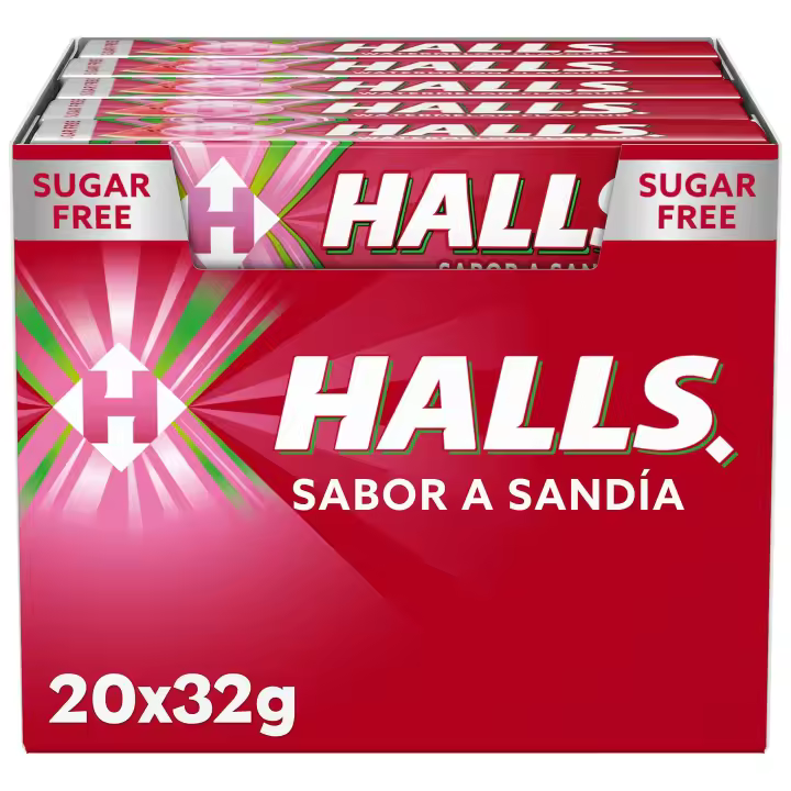 Halls sabor sandía - Caja de 20 unidades - 1
