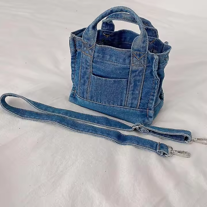 Bolso DE LAS Mujeres del Dril de Algodón, Bolso DE LAS Mujeres del Dril de Algodón, Bolso de las mujeres, Bolso, Bolso DE LOS Vaqueros Del Dril de Algodón, Bolso de Crossbody, bolso del Dril de Algodón - 1