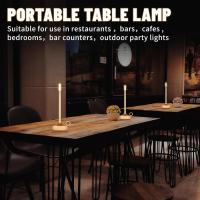 Lámpara De Mesa LED Recargable Por USB Con Interruptor Táctil Lámpara Decorativa Para El Hogar Luz De Ambiente Para Bar Lámpara Creativa Para La Cama - details 3