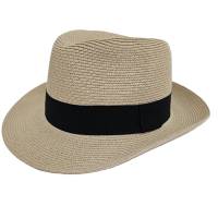 Kebedo Moda Sombrero Paja Beige Fedora Unisex | Estilo Panamá Retro Diseño Borsalino | UPF 50+ |  ¡Protección y Estilo! - details 0