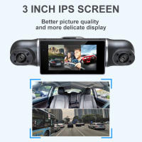 Grabadora De Video Para Coche 4 Cámara 1080P WIFI GPS 360 Grados Dash Cam Con Visión Trasera Y Lateral Grabación Continua Accesorios De Coche - details 12