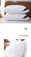 Almohada Suave De Algodón Blanca 1PC Rebound Para Dormitorio Cómoda Para Descansar Y Sueño Filling De Poliéster 100% - details 3