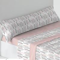 UNIFABRICS Sabanas Invierno térmicas de Coralina Estampadas, Doble Cara Térmica Mod.DRITTO Salmon para Cama 90,105,135,150 y 180 .Gramaje 180 gr/m extra suave - details 0