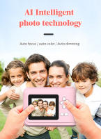 Cámara de impresión instantánea para niños Vavupo, Pantalla digital de 6,1 cm, grabación de 1080p, 4800x3200 píxeles, Diseño portátil, Batería de Lithium recargable 18650, Doble Puerto USB, maquillaje para niños - details 5