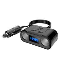 Adaptador De Cargador De Coche Con Dos Oquedades De Encendedor De Coche PD 22W QC3.0 Splitter De Encendedor De Coche ABS Y PC Con Pantalla De Voltaje Digital - details 5