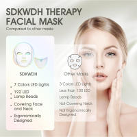Máscara De Belleza LED Para Cara Con Terapia De Luz Roja Y 7 Colores Dispositivo De Cuidado De La Piel Rejuvenecimiento Antiarrugas Blanqueamiento Elevación Uso Doméstico - details 4