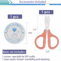 Kit De Hacer Pulseras De Arcilla Polimérica 2400PCS Con Varias Combinaciones Y Hebilla De Concha Y Cierre De Langosta - details 4
