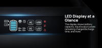 DaranEner NEO300 Pro 600W Estación de Energía Portátil, Batería LiFePO4 299Wh, Salida 600W, 5 Puertos, 4 Modos LED, Carga Rápida, Carga Solar de 150W, Salida de enchufe de coche de 120W, Adecuado para suministro de energía al aire libre - details 6