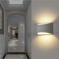 Modern Wall Sconce,Indoor Wall Lights Uplighter Downlighter Gypsum Plaster Sconce Lighting with 2700K 7W G9 LED Bulbs for Living Room Bedroom Hallway - details 0