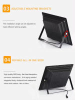 Lámpara Solar Exterior Con Control Remoto Luz De Fosa Para Patio Jardín Y Garaje IP67 Luz Indicadora Moderna LED Bulbs Incluidos - details 6