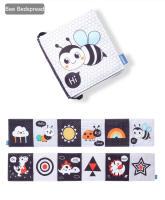 Libro De Tela Suave Para Bebé Juguete De Actividad Sensorial En Negro Y Blanco Alta Contraste Para Cunas Regalos Para Recién Nacidos De 0 a 12 Meses - details 24