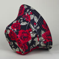 Gorro De Pescador Vintage Rosa Moda Artística Con Estampado De Floreros Protección Solar Elegante Y Inteligente Para Damas Viaje - details 3