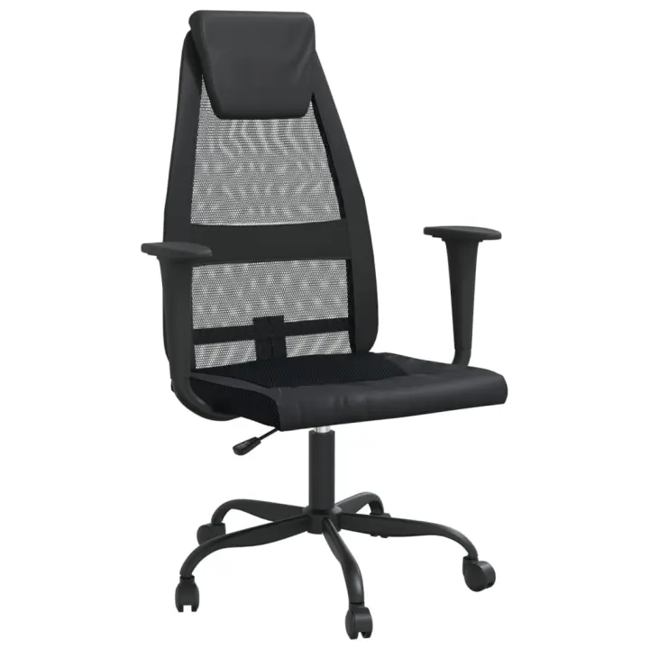 VidaXL Silla de oficina Remo altura ajustable con reposabrazos 105-115x67x68 cm - 1