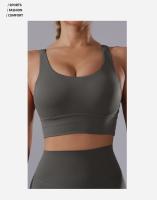 Vnazvnasi Top Deportivo Para Mujer Ropa De Gimnasio Sujetador De Yoga Top De Gimnasio Sujetador Sin Cierre Secado Rápido Nylon - details 7