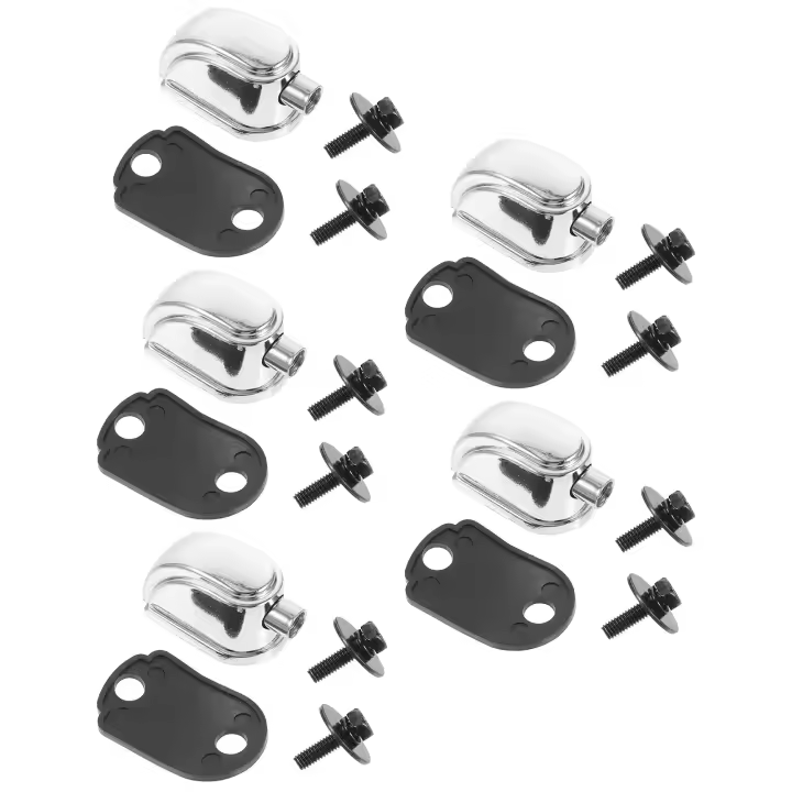 Juego De 5 Piezas De Lugueros Metálicos Para Batería Accesorios De Clavos Y Conectores De Partes Suministros De Instrumentos Musicales - 1