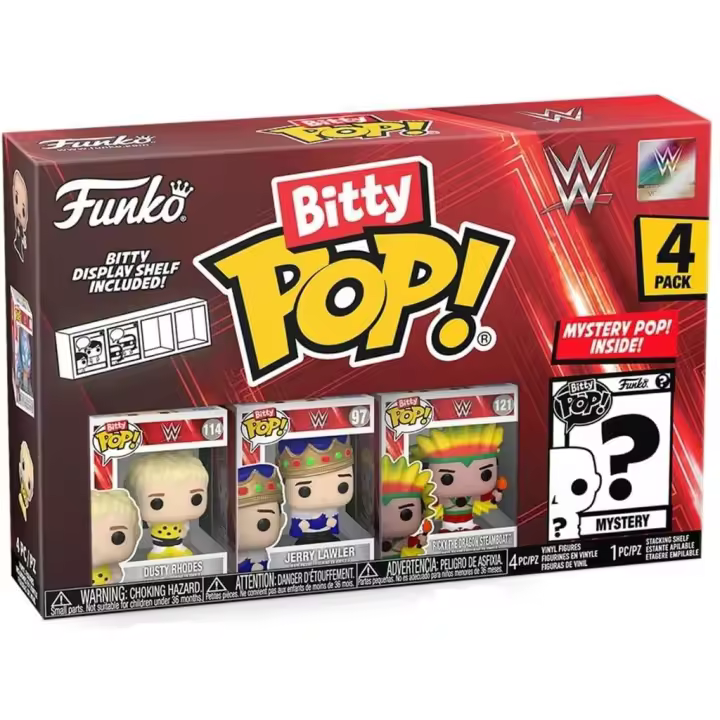 Funko Pop Bitty WWE Pack 4 Mini Figuras 75462 Juguetes FUNKO - 1