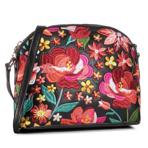 Bolso Desigual Mujer Concordia Deia - Bordado Floral Multicolor 20WAXPB2 Bolso Floral Mujer 23x18cm Última Unidad - 1