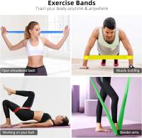 Bandas elásticas Fitness para Fortalece Pierna, Caderas y Brazos para Pilates Bandas elásticas musculacion(Juego de 5) - details 4