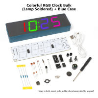 Kit De Bricolaje Para Reloj Digital Colorido DIY Con LED RGB Práctica De Soldadura Y Producción De Piezas Sueltas - details 7