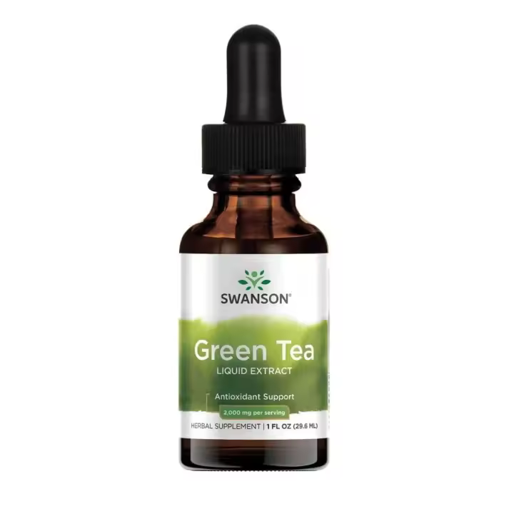 Extracto líquido de té verde premium  Swanson - 1