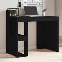 vidaXL Escritorio de oficina madera ingeniería gris 103,5x56,5x94 cm en color Gris sonoma/Blanco/Roble Sonoma y más | estructura resistente ideal para salón dormitorio o estudio - details 5