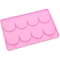 Molde De Silicona Rosa Con Flores Para Lollipops Y Caramelos Molde De Galletas De Formas Variadas Decoración De Pasteles Eco-amigable Y Resistente Al Calor - details 4