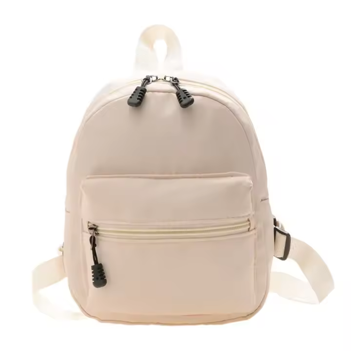 Mochila Preppy Mini De Nylon Para Niñas Y Mujeres Bolso De Viaje Pequeño a Prueba De Agua Casual Solida Rucksack Con Cierre De Cremallera Y Hebilla - 1