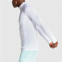 Camiseta De Correr Para Hombre Con Cuello Alto Compresión Manga Larga Secado Rápido Ropa Deportiva Para Gimnasio Y Fitness Estilo T-Shirt Sólido - details 5