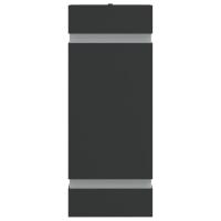vidaXL Apliques de exterior 2 unidades acero inoxidable negro - details 3