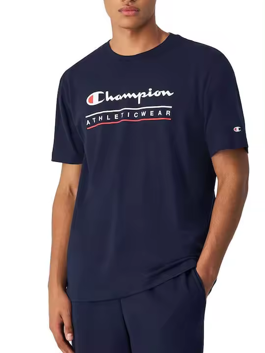 Camiseta Men Manga Corta Champion 0772 V25 Marino Chccmv2572Ad - 1