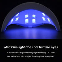 LULAA Lámpara LED De 54W Para Uñas Con USB Luz UV Profesional Para Secado De Gel De Uñas Accesorios De Manicura Para Todas - details 13