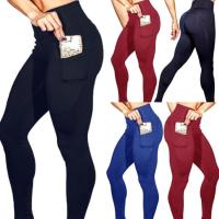 Pantalones De Yoga De Fitness De Cintura Alta Elásticos Para Mujer Pantalones Leggings Deporte Slim-fit Levantamiento De Caderas Talla Verdadera - details 0