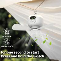 Ventilador portátil para camping de 8000 mAh, luz nocturna LED, 3 velocidades, 12 horas de batería, viento fuerte, ideal para dormitorio, tienda de campaña, camping, pesca y aventuras al aire libre. - details 0