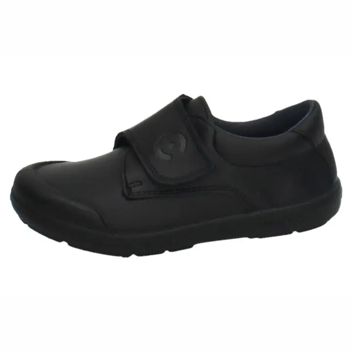 Zapato Colegial marca CONGUITOS para niño en color marino. COLEGIAL DE PIEL para niños, colegial clásico con velcro y puntera reforzada - 1