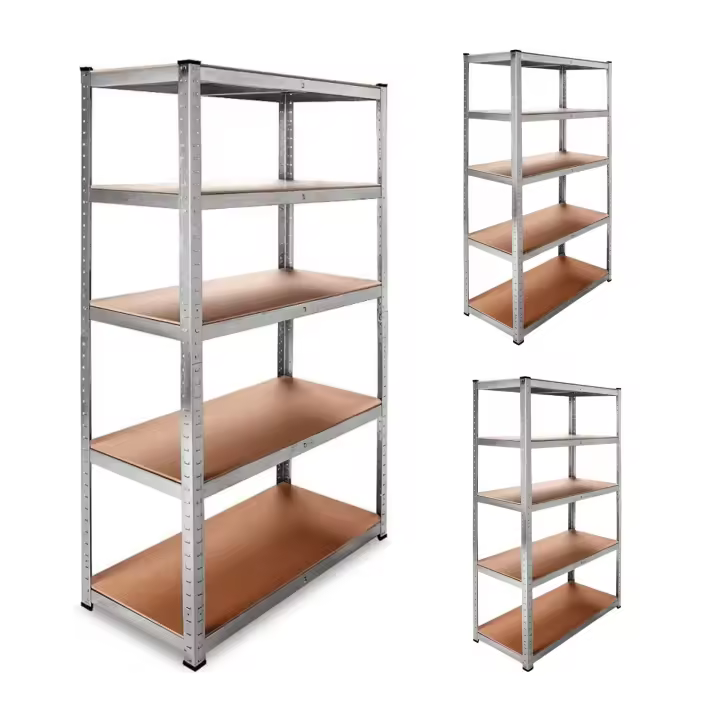 DASCK - Pack de 3 Estanterías Galvanizadas de 5 Baldas, 180x90x40 cm - 1