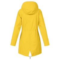 Chaqueta Impermeable Para Mujer Larga Abrigo De Lluvia Con Capucha Para Ciclismo Y Escalada Técnica De Poliéster Secado Rápido - details 36