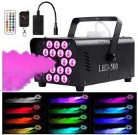 500W 18LED RGB wireless remote control smoke machine DJ Disco smoke machine suitable for Christmas party wedding Halloween stage effect fog - details 0