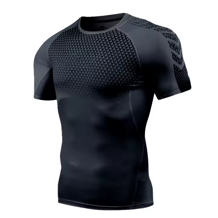 Camiseta De Compresión One-Punch Man Anime Para Hombre Fitness Verano Estilo Gótico Manga Corta Secado Rápido Tops Deportivos - 1