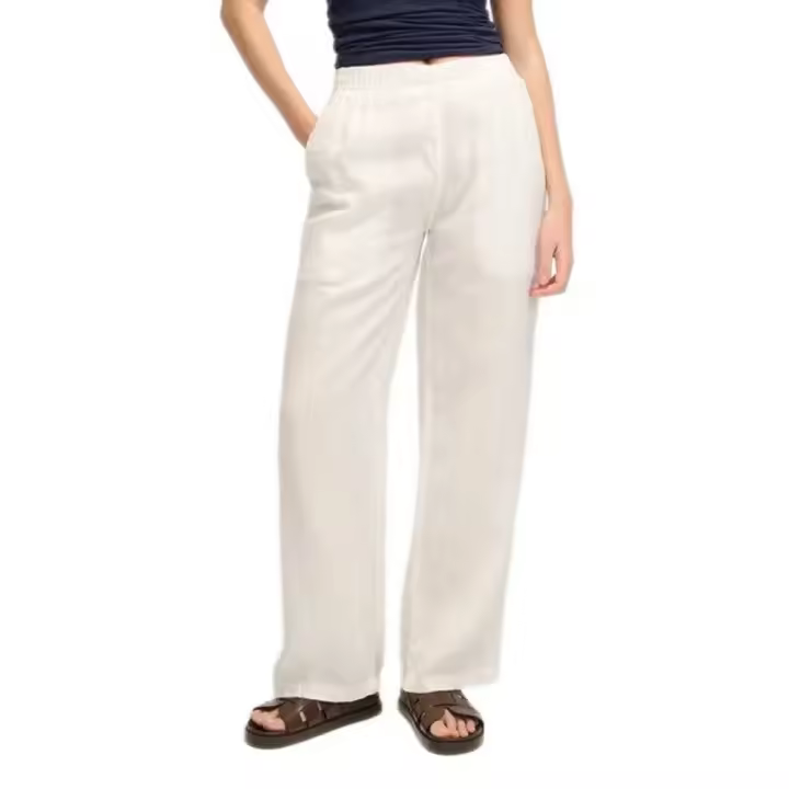 Ropa mujer Pantalones Superdry Pantalones Linen Drawstring Blanco - 1