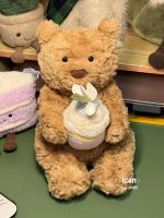 Muñeco De Peluche Jelly Cat 28cm Hug Cake Bartholomew Oso Con Gato Y Perro Juguete Interactivo Oso Teddy Regalo De Vacaciones Lindo Y Suave Para Niños - details 12