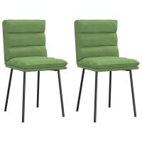 vidaXL Sillas de comedor 2 unidades terciopelo en color Verde oscuro/Rosa/Azul y más | cómodas modernas ergonómicas para comedor cocina salón hogar - details 7