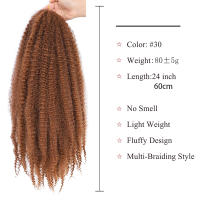 Pelo Sintético Marley Para Tejido De Cabello En Afro Kinky Largo Crochet Extensiones De Fibra Para Crear Peinados Twisted Braiding - details 6