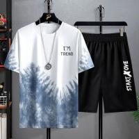 Conjunto De Ropa De Verano Para Hombre Con Camiseta De Manga Corta Y Shorts Estampado 3D Secado Rápido Para Gimnasio Y Estudio - details 5