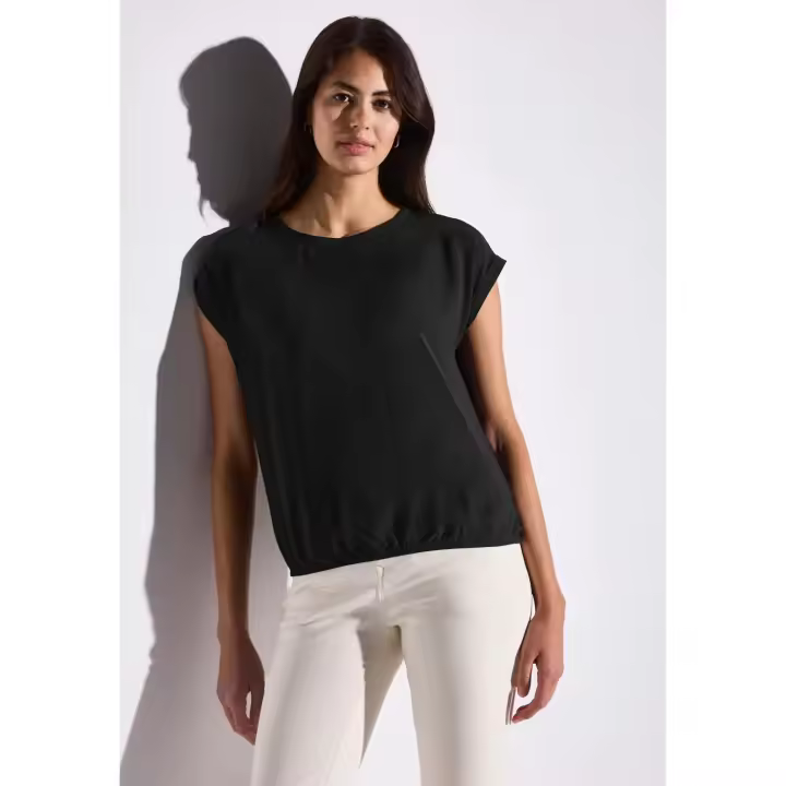 Street One Mod. PS345628 - Blusa lisa hombro caido y dobladillo elástico para mujer - 1