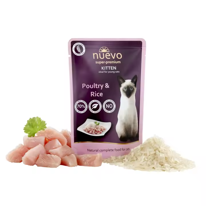 NUEVO Sobre Gato JUNIOR Ave y Arroz NUEVO - Pack de 16 unidades - 1
