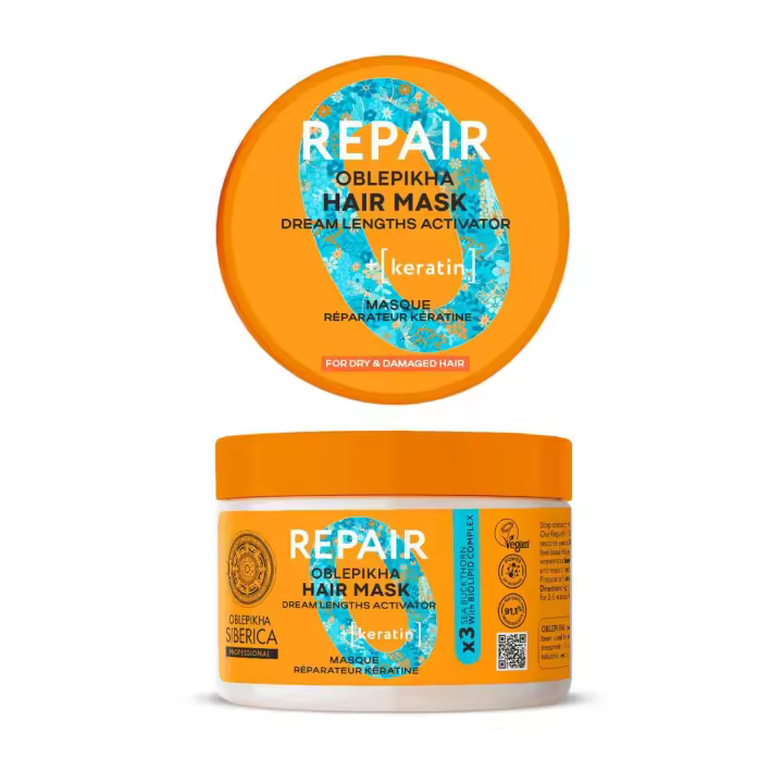 OBLEPIKHA REPAIR KERATIN MASCARILLA CAPILAR CABELLO SECO 300ML - 1