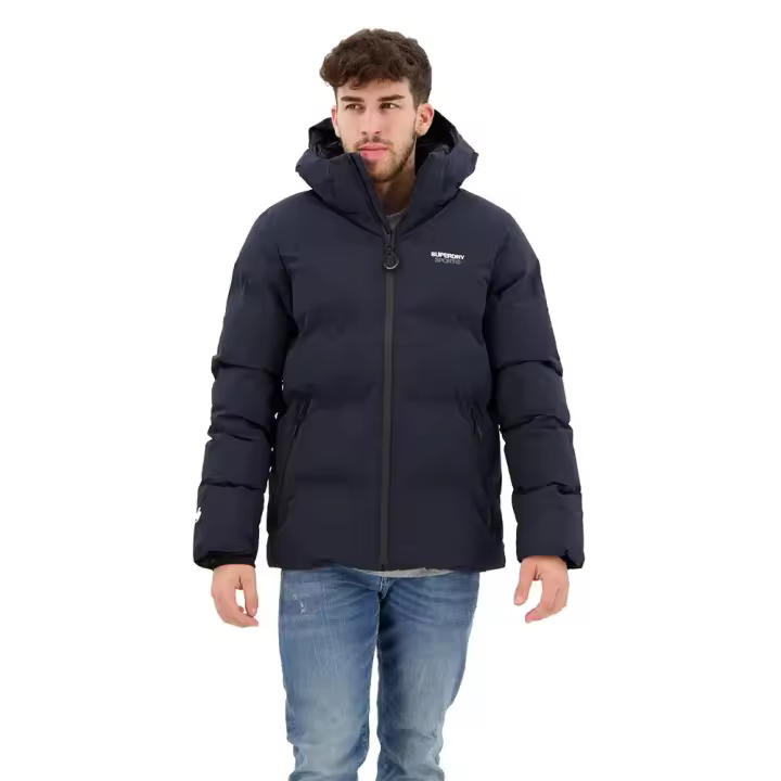 Ropa hombre Chaquetas Superdry Chaqueta Puffer Boxy Azul - 1